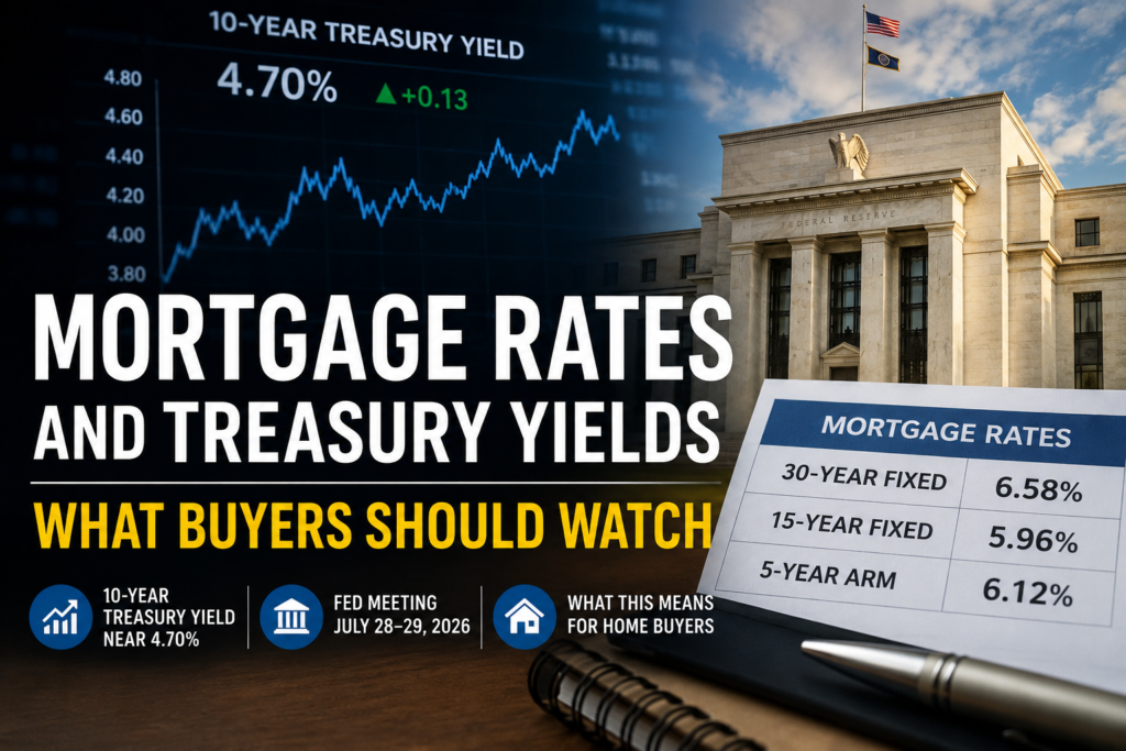 Mortgage rates and 10-year Treasury yields ahead of the Federal Reserve meeting