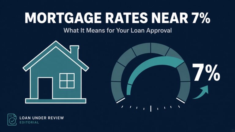 Mortgage rates near 7% and loan approval